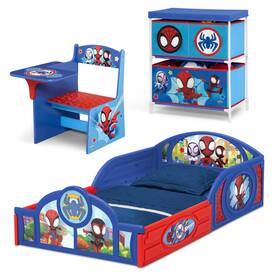 99780smf-1164 Marvel Spidey And His Amazing Friends 3-piece Toddler Bedroom Set By Delta Children