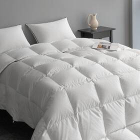 Cft30dfsswok1 Maxicozy Luxury Feather Down Fiber Comforter Oversized King Size All Seasons Duvet Inch