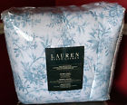 Melina Ralph Lauren New Floral Stripe Blue White King 4-pc Comforter Set 738736342582