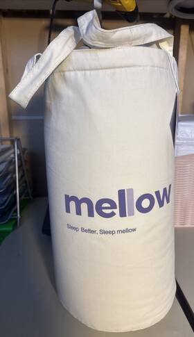 Mellow 860013804473 White King Size Temperature Controlling Comforter With Built-in Duvet Cover