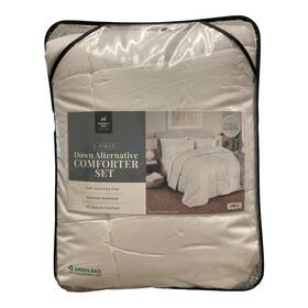 990299928 Members Mark 100% Polyester Down Alternative Comforter Set White Full/queen
