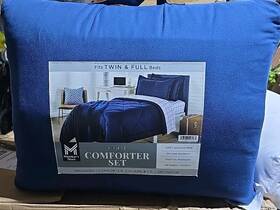 193968296483-p Members Mark Ny Member S Microfiber Diamond Quilted Comforter Set 4pc Fits Twin/full