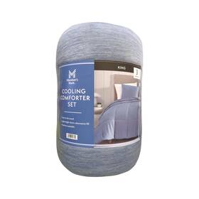 193968557614-p Members Mark Ny 3-piece Quilted Down Alternative Cooling Comforter Set King