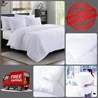 Mg043112 Queen Comforter Duvet Siliconized Fiberfill Stitching Piped Edge White