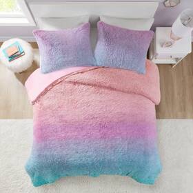 89279020 Mi Zone Twin/twin Extra Long Teen Evie Ombre Shaggy Faux Fur Kidsft