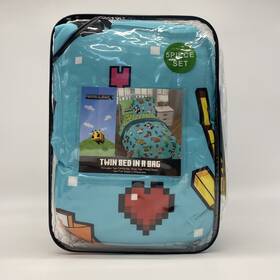 82552547 Minecraft Twin Bed In A Bag 5 Piece Bnib New