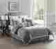 Mio-7cs-twin-in-gv Victoria Classics 7 Piece Marion Comforter Set Grey Size Twin 735732076107