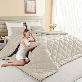 Mo-128biege Mioto Oversized King Comforter Extra Large Size All Seas