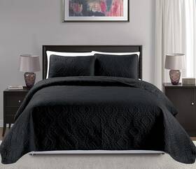 Comin18ju094496 Mk Home Collection King/california King Over Size Black