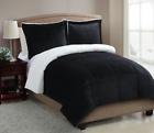 Mmk-2cs-twin-in-bk Vcny Home Piece Micro Mink Sherpa Comforter Set 735732874536