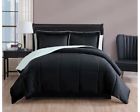 Mmk-2cs-twin-in-black Vcny Home Micromink Sherpa Comforter Set
