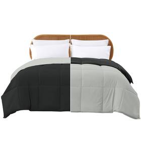 2dwncmfg-asl-ck Modern Threads Down Alternative Reversible Comforter Black/silver California