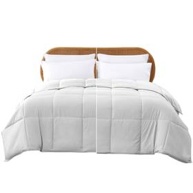 2dwncmfg-wht-ck Modern Threads Down Alternative Reversible Comforter White/white California King