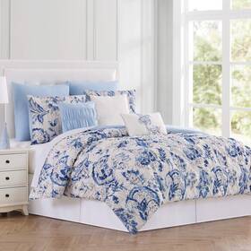 3fscmf8e-ine-qn Modern Threads 8 Piece Fashion Technique Print All Season Down Alternative Comforter Set Bed