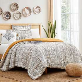 4bdstprte-isl-q Modern Threads Comforter Set 85 Inch X With Reversible Soft Multi-colored
