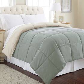 Modern Threads 645470207209 Down Alternative Microfiber Quilted Reversible Comforter And Duvet Insert - Sof