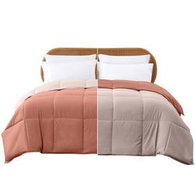 Modern Threads 645470279091 Down Alternative Reversible Comforter Dark Rose/pink King
