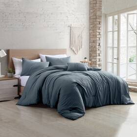 Modern Threads 645470279282 4-piece Garment-washed Comforter Set Beck Denim King