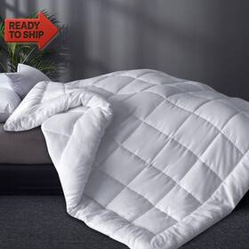 Moonsea 445029550533 Down Alternative Comforter Duvet Insert Queen Size White Bl