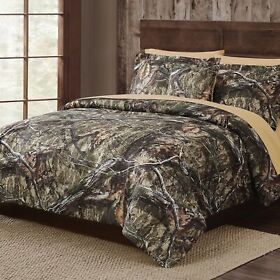 Bib4365tx-3206 Mossy Oak Twin Xl Size Comforter Set Bed In A Bag Camouflage Camo Sheets Bedding