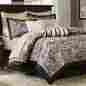 Mp10-1227 Aubrey Madison Park 12pc Comforter Set Blue Red Black Brown Full Queen King Cal 675716412197