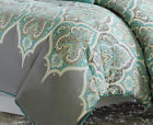 Mp10-1331-fq Madison Park Full-queen Turquoise Grey