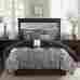 Mp10-1602 Madison Park Cute Queen Comforter Set Black White 7 Piece Pillow Shams Bed Skirt Decorative 675716633622