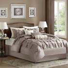Mp10-253 Madison Park Laurel Piece Comforter Set Taupe Cal 675716389925