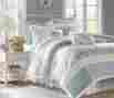 Mp10-388 Madison Park King Comforter Set 9pc Bedding Blue Yellow Lace Ruffles Cotton Polyester Paisley