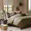 Mp10-904 Madison Park Boone 7 Piece Comforter Set Queen Brown 675716533670