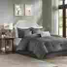 Mp10-931ol Madison Park Hotel Inspired 7pc Comforter Set Dark Gray Queen King Cal Mp10-931ol Madison Park Hotel Inspired 7pc Comforter Set Dark Gray Queen King Cal