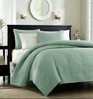 Mp13-1685ol Madison Park Set Of Quilted Piece Coverlet Seafoam Twin Txl