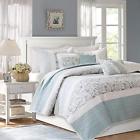 Mp13-2801 Mp132801 Dawn Piece Cotton Percale Quilted Coverlet Set Blue 675716752651