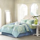 Mpe10-035 Madison Park Essentials Bedding Set Blue Green Paisley 675716510732