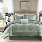 Mps10-016 Madison Park Signature Pc King Blue Sig Newhaven Comforter Set