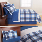 Ms21-001-002-09 Mainstay Queen Bedding Sets For Boys Men Teens Blue Plaid