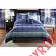 Ms34-001-009-17 Mainstays Bedding Set Ombre Bed In A Bag Queen Size Blue
