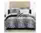 Ms44-001-009-34-q Mainstays Zebra Print Decor Bedroom Bed In A Bag Comforter Complete Bedding Set Queen New
