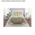 Ms46-001-325-01 Mainstays New Paisley Grey Yellow