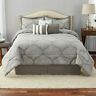 Ms9744409622-45 Mainstays King Size Taupe Damask Bedding And Pillow 675716965297