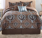 Ms9744409622-76 Mainstays Victoria Jacquard Bedding Comforter Set Collection