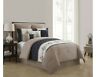 Msf-9cs-king-fa-navy Vcny Home Mansfield Embroidered Comforter Set