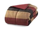 Msf166170522002 Hudson Red Stripe Polyester 7-piece Comforter Set