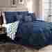 My-tw3r-f3y1 Geneva Home Fashion Comforter Blue Oversized Master Bedroom King Size Set Bedding Luxury 7 Piece Nib 868339000913