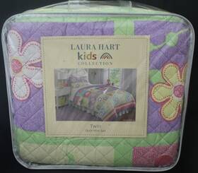 My World 783048995261 New Sweet Helena Reversible 2-pc. Twin Comforter Set Green Purple