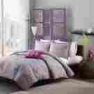 Mz10-140 Home Essence Apartment Camarillo Bedding Comforter Set Purple 675716483654