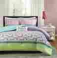 Mz10-298 Comforter Teen Girls Mi Zone Set For Full Queen Bedding Purple Polka Dot Dorm Bedroom 675716592073