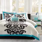 Mz10042 Mz60492 Mizone Teen Comforter Set Twin Teal Girls Bedroom 784228860492