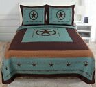 Nakiivk Gocowgirl Rustic King Comforter Set Country Western Texas Star Barbed Wire Turqoise Brown 5425647378315