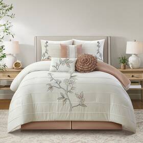 M7qn3vjqi Nanshing 810168558134 Blair 7 Piece Botanical Comforter Set Qipaijrbz-wqstd8mu7mbs